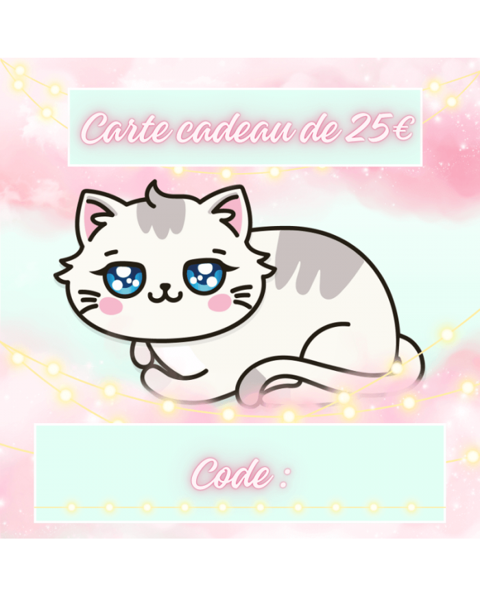E-CARTE CADEAU 25€