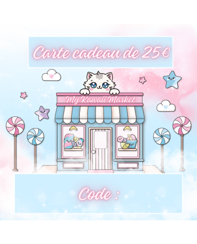 E-CARTE CADEAU 25€