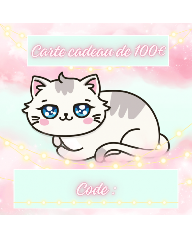 E-CARTE CADEAU 100€