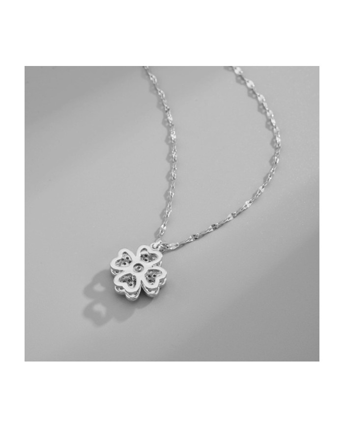Collier "Anti Stress" - Trèfle Argenté