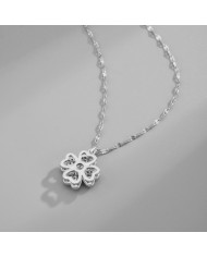 Collier "Anti Stress" - Trèfle Argenté