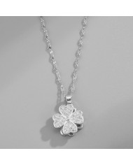 Collier "Anti Stress" - Trèfle Argenté