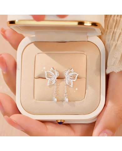 Boucles d'Oreilles Papillons (Tige en Argent 925)