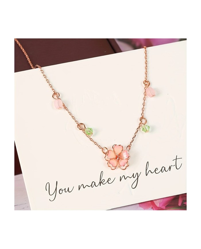 Collier Sakura & Perles