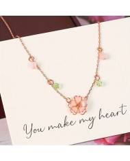 Collier Sakura & Perles