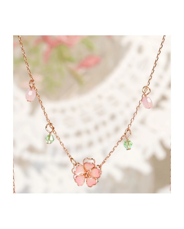 Collier Sakura & Perles