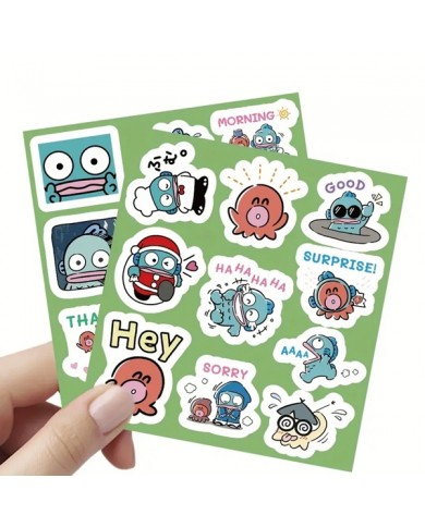 6 Planches d'Autocollants Hangyodon (60pcs)