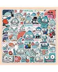 6 Planches d'Autocollants Hangyodon (60pcs)