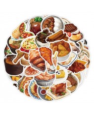 Autocollants Cuisine Asiatique (63pcs)