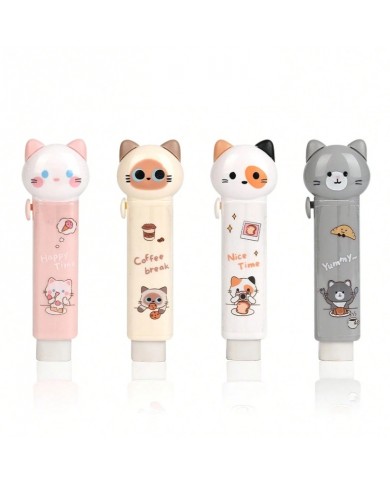 Gommes Poussoir Kawaii Cat