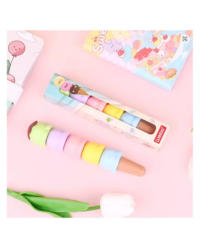 Surligneurs Empilables Crème Glacée