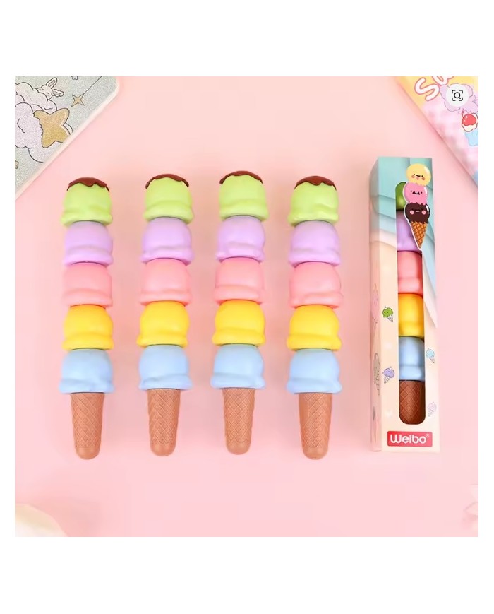 Surligneurs Empilables Crème Glacée