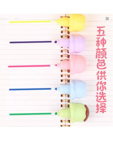 Surligneurs Empilables Crème Glacée