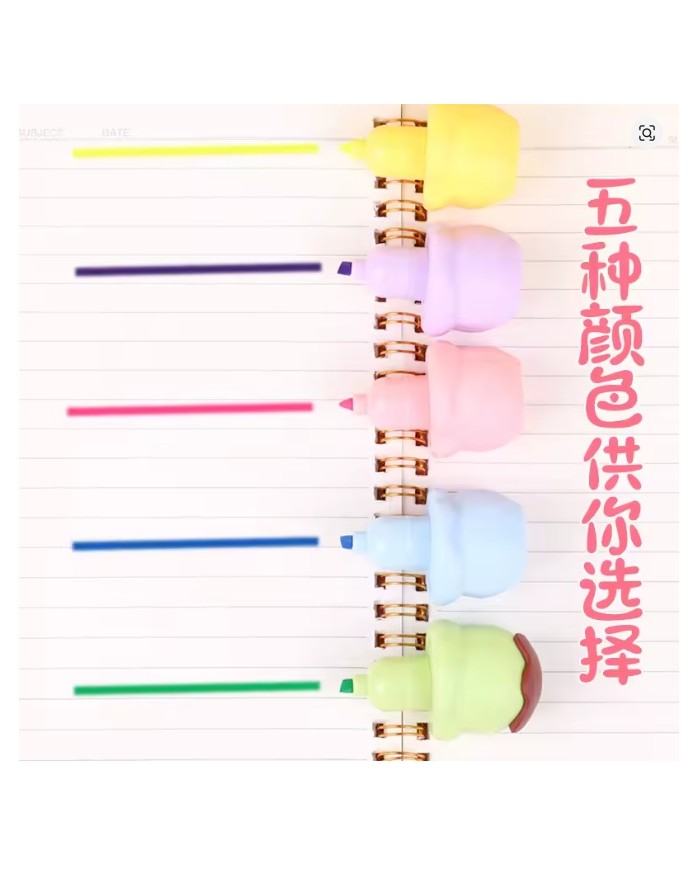 Surligneurs Empilables Crème Glacée