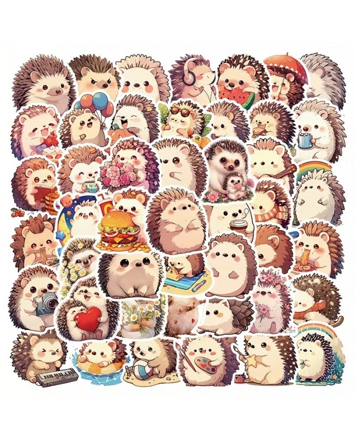 Autocollants Hérisson (55pcs)