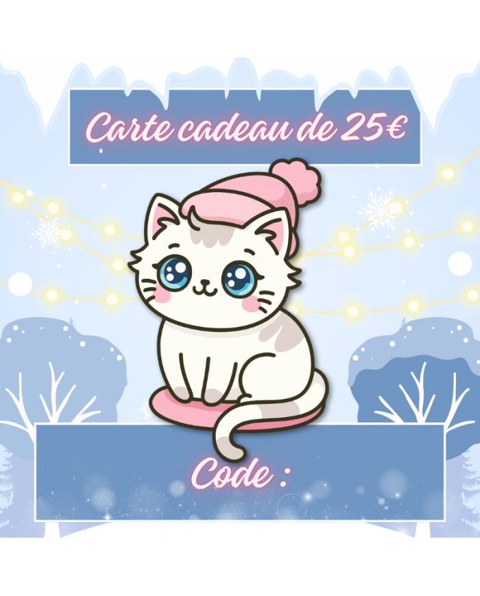 E-CARTE CADEAU 25€