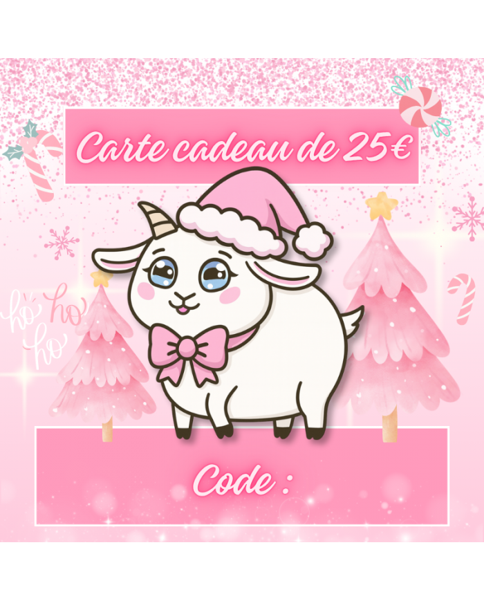 E-CARTE CADEAU 25€