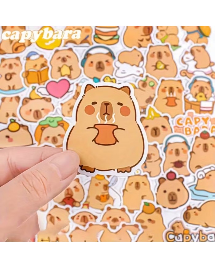 Autocollants Capybara (50 pcs)