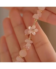 Bracelet Sakura & Quartz Rose