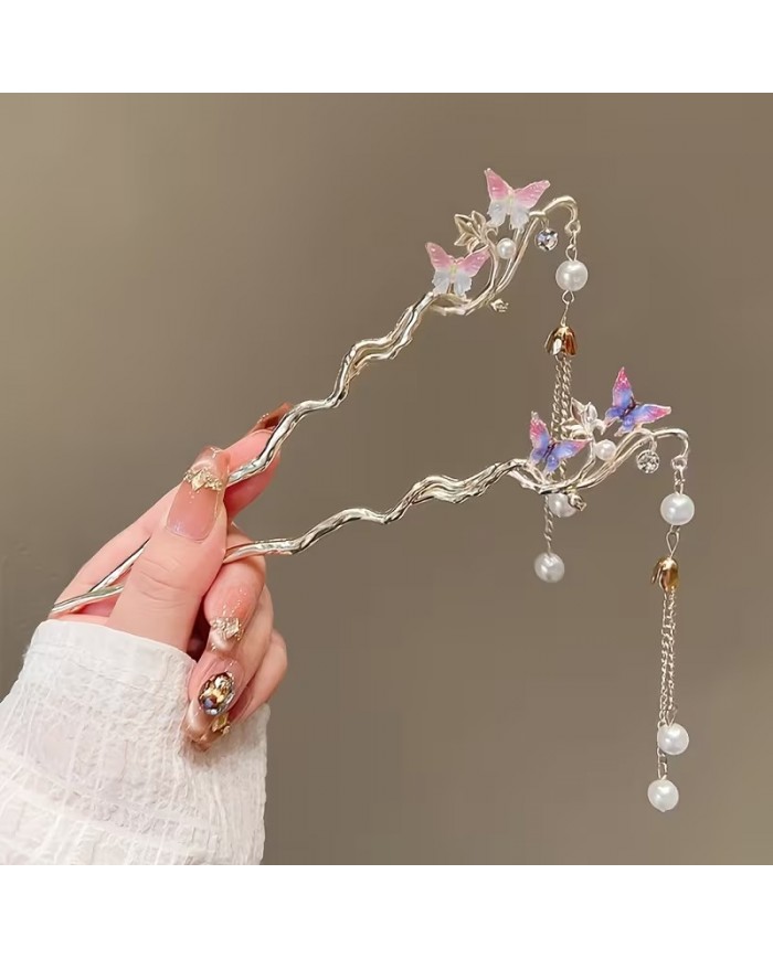 Broche à Chignon Papillon