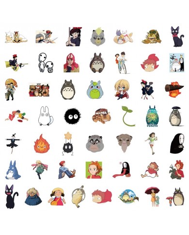 Autocollants Studio Ghibli (50pcs)