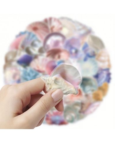 Autocollants Coquillages et Perles (50pcs)