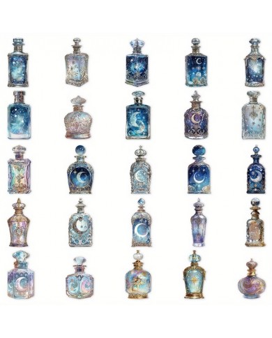Autocollants Bouteilles Féeriques (50pcs)