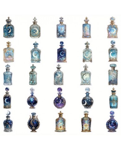 Autocollants Bouteilles Féeriques (50pcs)