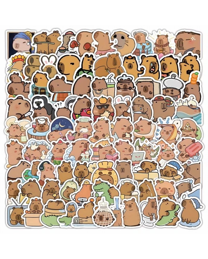 Autocollants Capybara (60pcs)