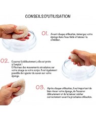Éponge Konjac Cœur