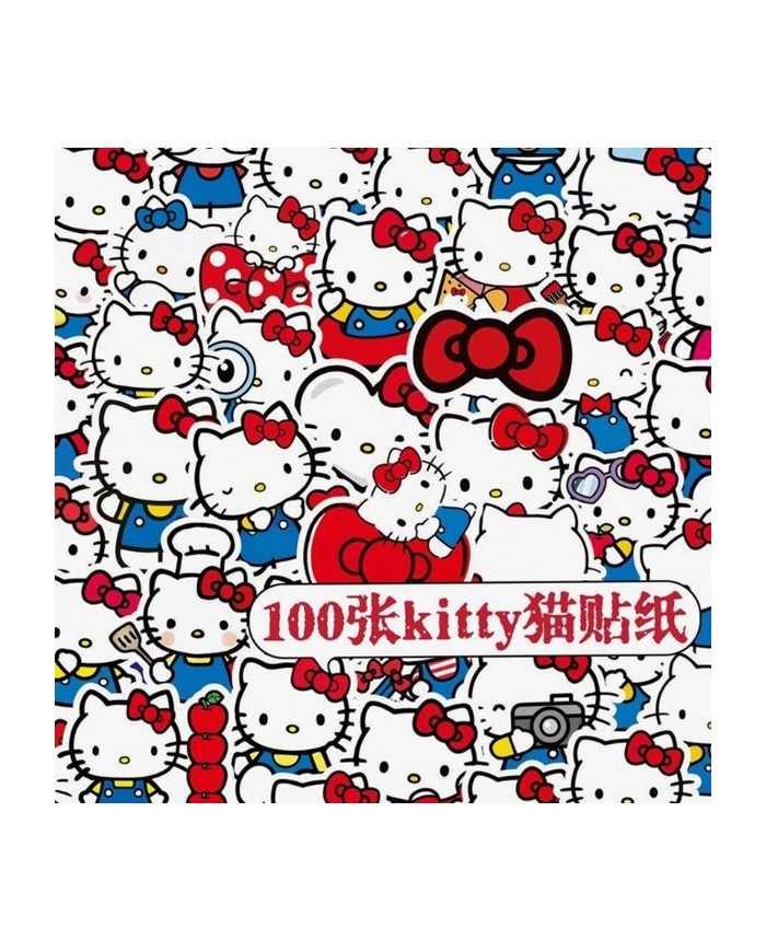 Autocollants Hello Kitty (100pcs)