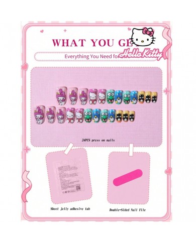 Faux ongles Sanrio (Press-on nails) – 24 pièces