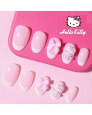 Faux ongles Hello Kitty (Press-on nails) – 24 pièces
