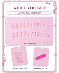 Faux ongles Hello Kitty (Press-on nails) – 24 pièces