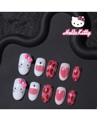 Faux ongles Hello Kitty (Press-on nails) – 24 pièces