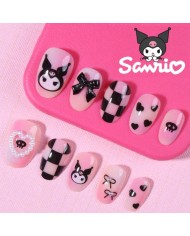 Faux ongles Kuromi (Press-on nails) – 24 pièces