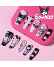 Faux ongles Kuromi (Press-on nails) – 24 pièces