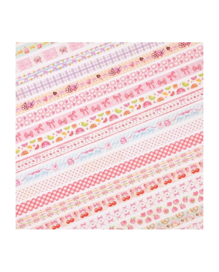 Pack de 36 Washi Tapes Cute Pink Series