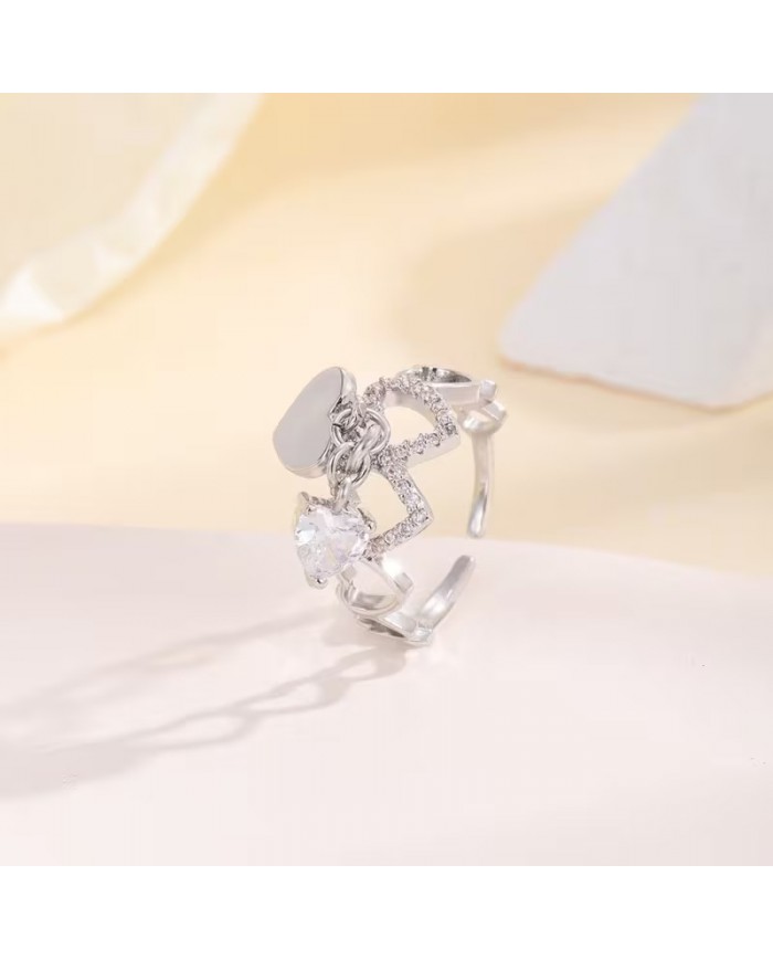 Bague Breloque Cœur