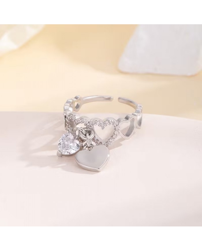 Bague Breloque Cœur