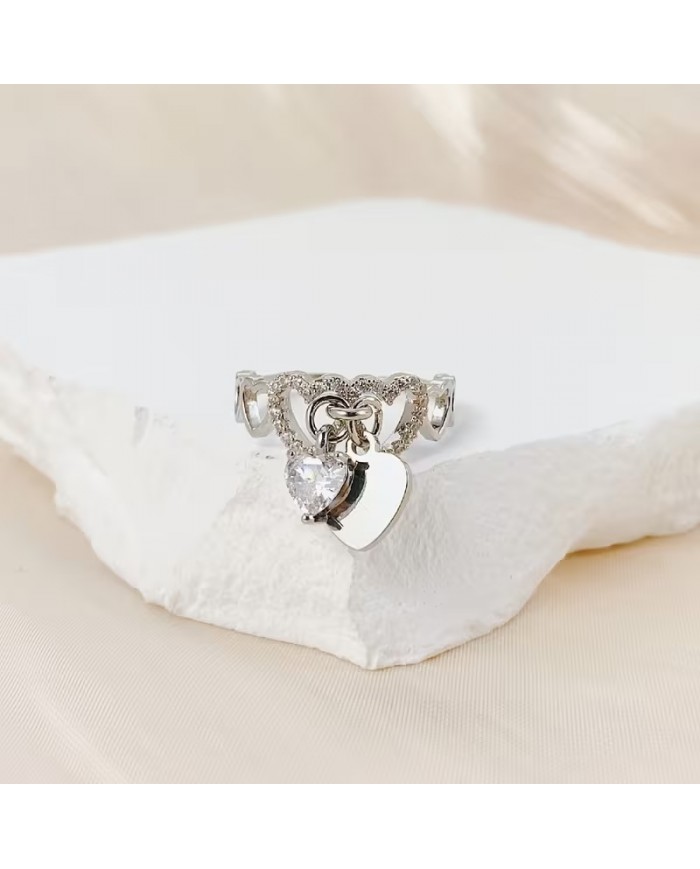 Bague Breloque Cœur