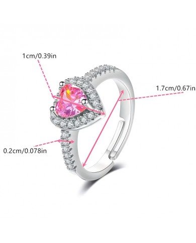 Bague Diamant & Cœur