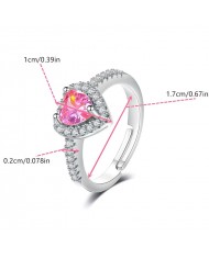 Bague Diamant & Cœur