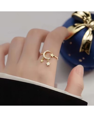 Bague Lune & Étoile