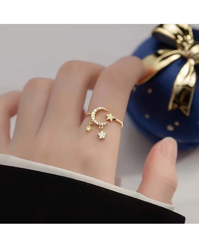 Bague Lune & Étoile