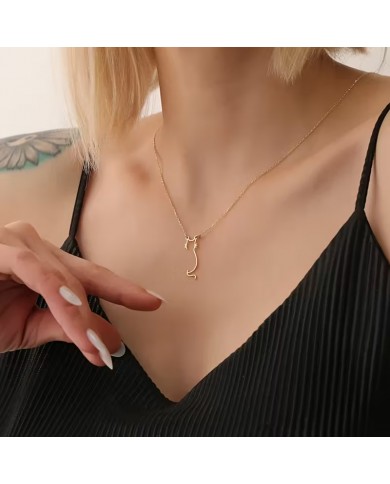 Collier Silhouette Chat