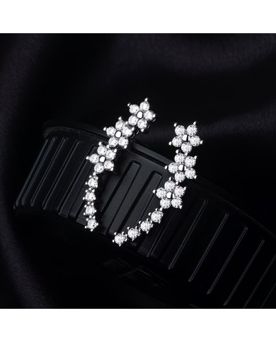 Boucles d'Oreilles Allongées Fleurs