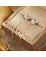 Boucles d'Oreilles Pendantes Papillons