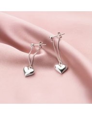 Boucles d'Oreilles Pendantes Cœurs