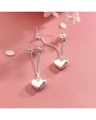Boucles d'Oreilles Pendantes Cœurs